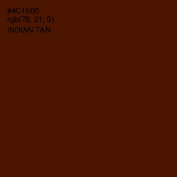 #4C1500 - Indian Tan Color Image